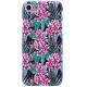 TPU чехол "SM" светящийся (Glow in the Dark) для Apple iPhone 7/8 (4.7") разноцветный с цветами