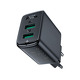 Мережеве зарядний пристрій Acefast A33 2 USB 3A 18W QC чорний