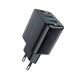 Мережеве зарядний пристрій Acefast A33 2 USB 3A 18W QC чорний