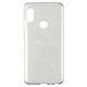 Чехол силиконовый Remax Glitter Huawei Y7 Prime 2018 серебристый