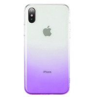 TPU+PC Epik Ombre для iPhone XS Max (6.5") фиолетовый