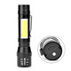 Cвітлодіодний ліхтарик COB (light flashlight) чорний