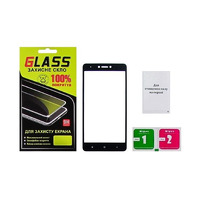 Защитное стекло для Xiaomi Redmi Note 4x Full Glue (0.25 мм, 2.5D, черное) Люкс